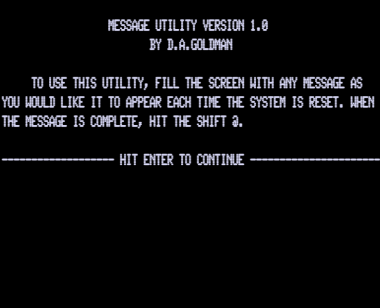 Screen shot